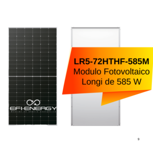 LR5-72HTHF-585M Modulo Fotovoltaico Longi de 585 W