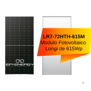 LR7-72HTH-615M Modulo Fotovoltaico Longi de 615 W
